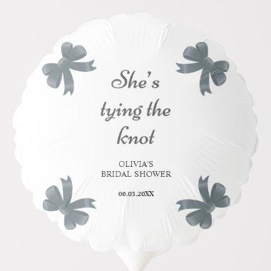 She's Tying The Knot Black Bow  Balloon