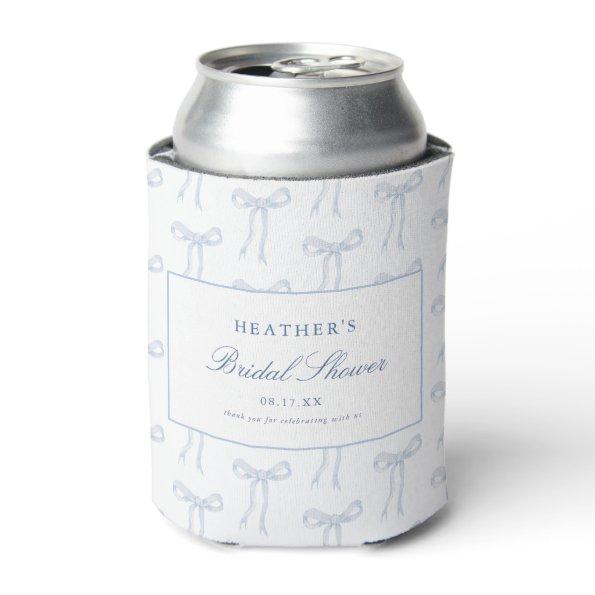 She's Tying The Knot Blue  Favors Can Cooler
