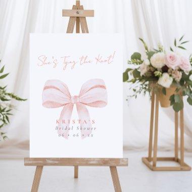 She's Tying the Knot Blush Bow  Foam Board