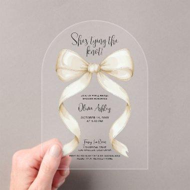 She's Tying the Knot Bow  Acrylic