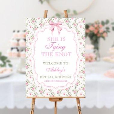 She's Tying the Knot Bow  Welcome Foam Board