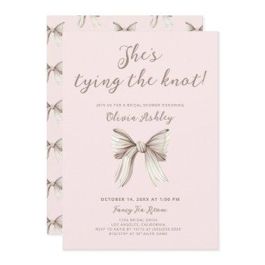 She's Tying the Knot