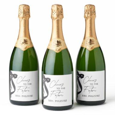She's Tying the Knot  Party Favor Sparkling Wine Label