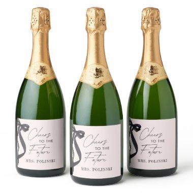She's Tying the Knot  Party Favor Sparkling Wine Label