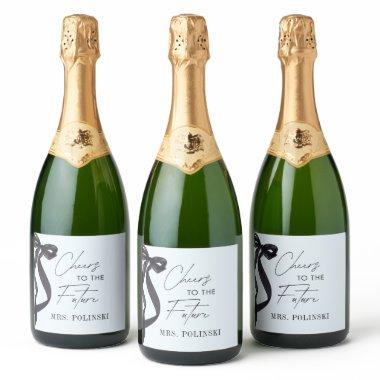 She's Tying the Knot  Party Favor Sparkling Wine Label
