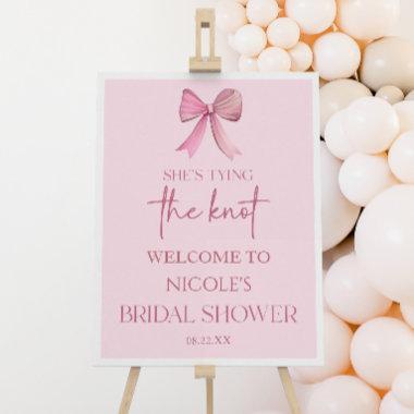 She's Tying The Knot Bridal Shower Welcome Sign