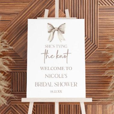 She's Tying The Knot Bridal Shower Welcome Sign