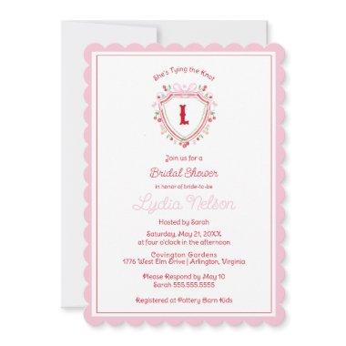 She's Tying the Knot Cherry  Monogram