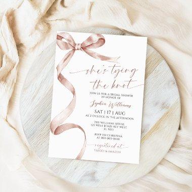 She's Tying the Knot Mocha Bow