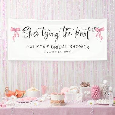 She's Tying the Knot Personalized  Banner