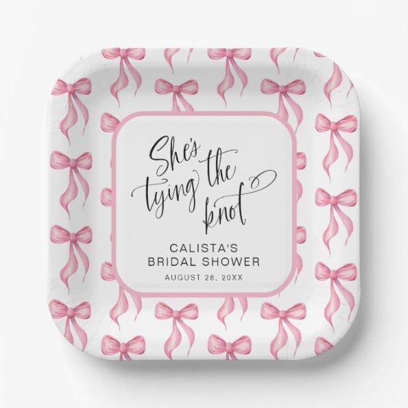 She's Tying the Knot Personalized  Paper Plates
