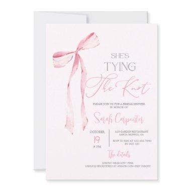 She's Tying the Knot Pink Bow