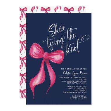 She's Tying the Knot Pink Navy