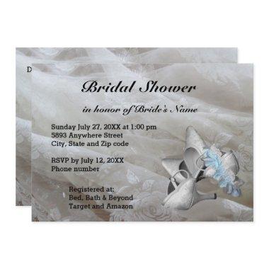 Shoes, Garter Belt and Lace  Invite
