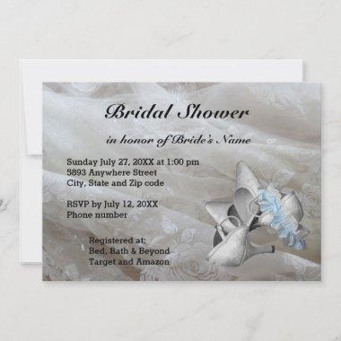 Shoes, Garter Belt and Lace Bridal Shower Invite