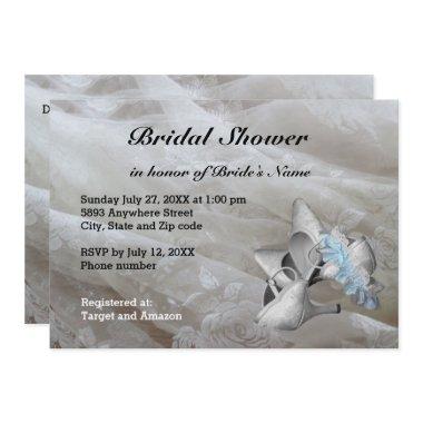 Shoes, Garter Belt and Lace  Invite