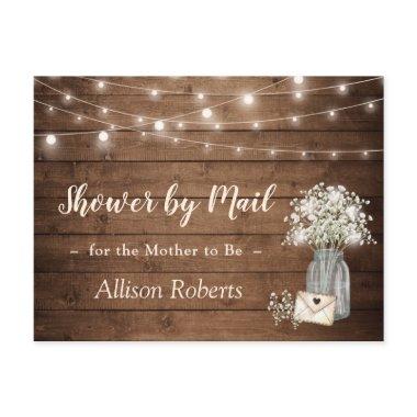 Shower By Mail Rustic Baby's Breath String Lights PostInvitations