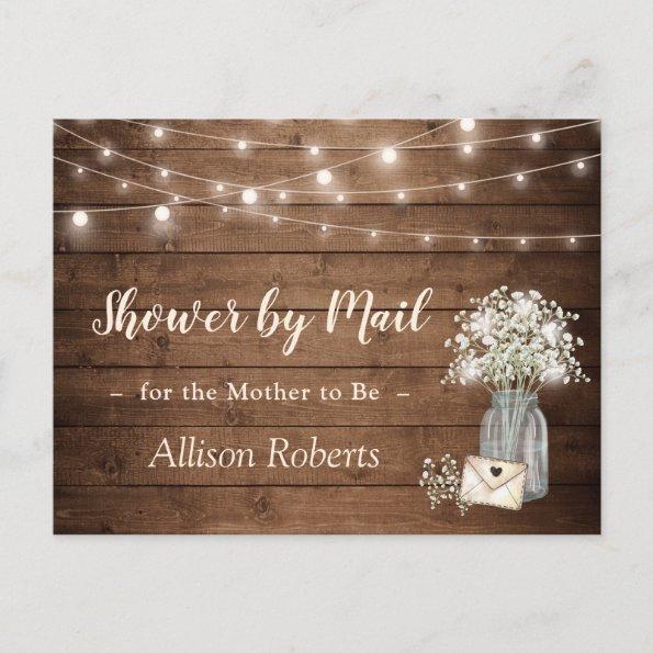 Shower By Mail Rustic Baby's Breath String Lights PostInvitations