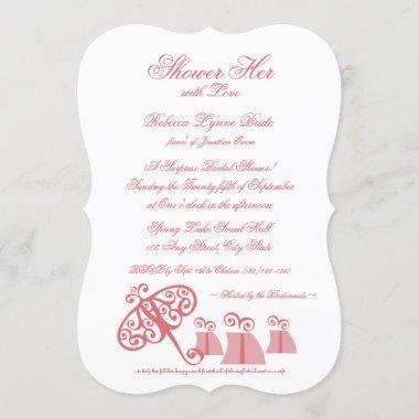 Shower Her With Love Bridal Shower Invitations