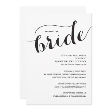 Shower the Bride Script