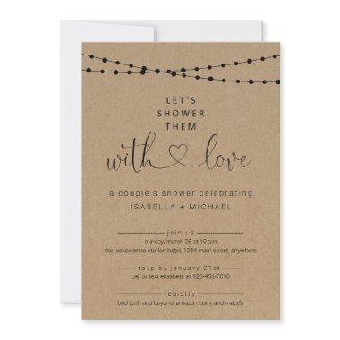 Shower Them with Love Couple's Shower Invitations