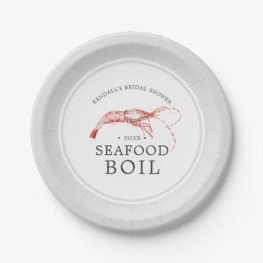 Shrimp Boil | Seafood Boil Themed Bridal Shower Paper Plates