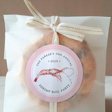Shrimp Boil | Seafood Themed Party Classic Round Sticker