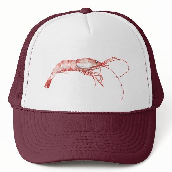 Shrimp Themed Trucker Hat