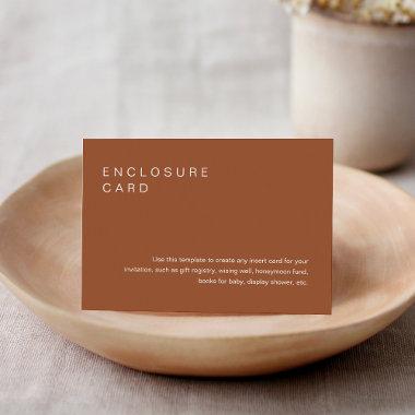 SIENNA Bohemian Enclosure  Invitation Insert