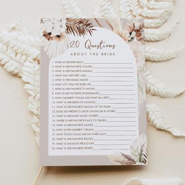 SIERRA Boho Twenty Questions About the Bride Game