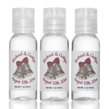 Silver Bells Wedding Anniversary Engagement Shower Hand Sanitizer