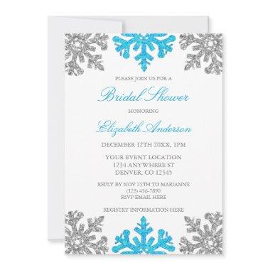 Silver Blue Snowflake