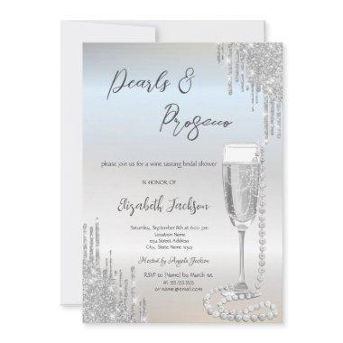 Silver Drips Pearls Prosecco