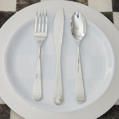 Silver Elise Metalic Plastic Cutlery