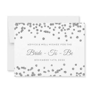 Silver Faux Glitter Confetti Bridal Advice