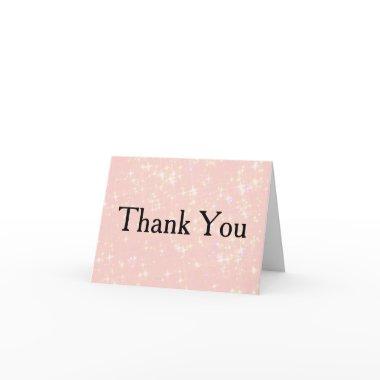 Silver Glitter Confetti Faux Foil Thank You