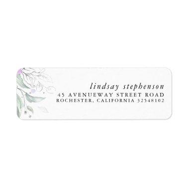 Silver Greenery Elegant Modern Label