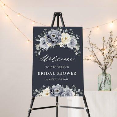 Silver Grey Ivory Winter  Welcome  Foam Board