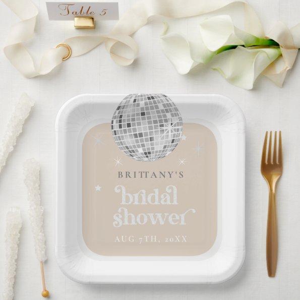 Silver Retro Disco Groovy  Favor Bag Paper Plates