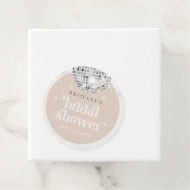 Silver Retro Disco Groovy  Favor Tags
