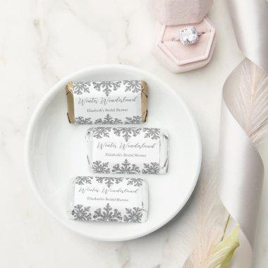 Silver Snowflake Winter Bridal Shower Hershey's Miniatures