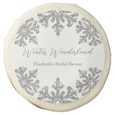 Silver Snowflake Winter  Sugar Cookie