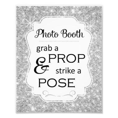 Silver Sparkle Photo Booth  Wedding