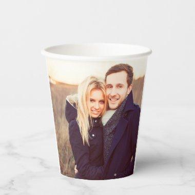 Simple Add Your Own Photo Text Paper Cups