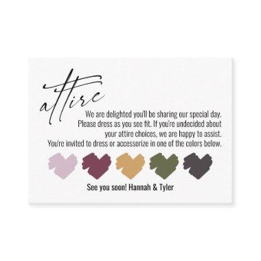 Simple Attire Wedding Color Palette Suggestions Enclosure