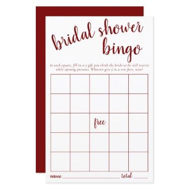 Simple Bingo  | Red White  Game