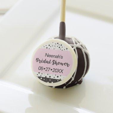 Simple Black and White, Bridal Shower Cake Pops