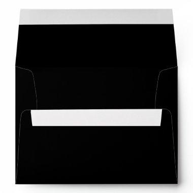 Simple Black Wedding Invitations Envelope