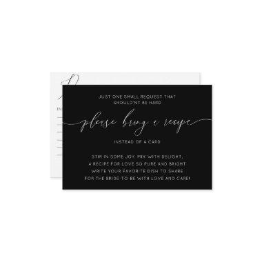Simple Black & White  Recipe Enclosure