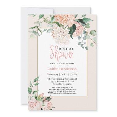Simple Blush Pink Floral Hydrangea